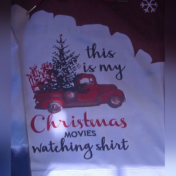 Christmas Hoodie Red truck  (HOD13) - Picture 4 of 8